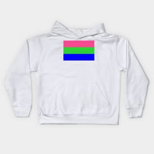 Polysexual Pride Flag Kids Hoodie